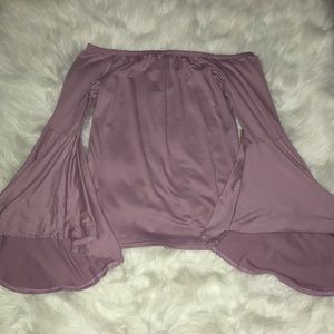 Purple off the shoulder top